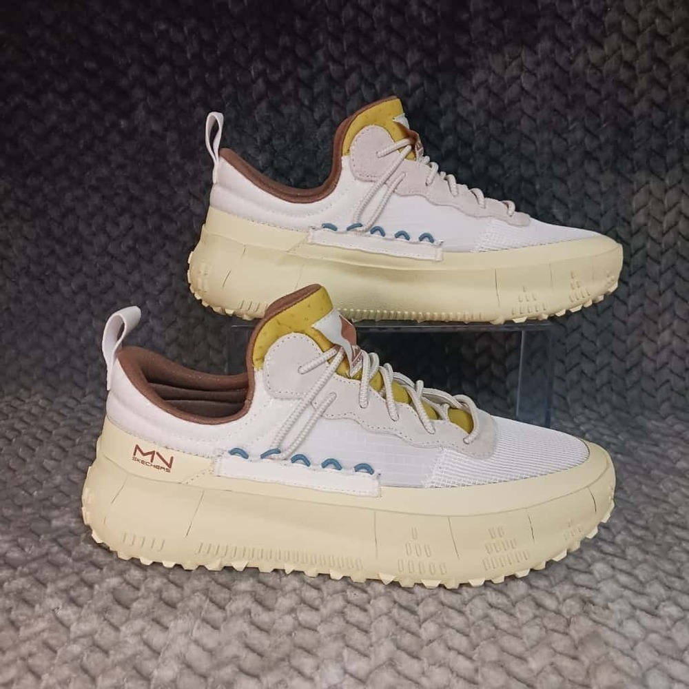 Skechers Mark Nason Revo Lucian Trainers Men's Shoes Off White‎ Size 8.5